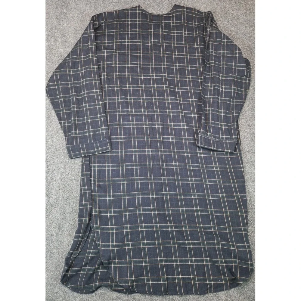 Polo Ralph Lauren Robe Mens XL Blue Green Plaid Flannel